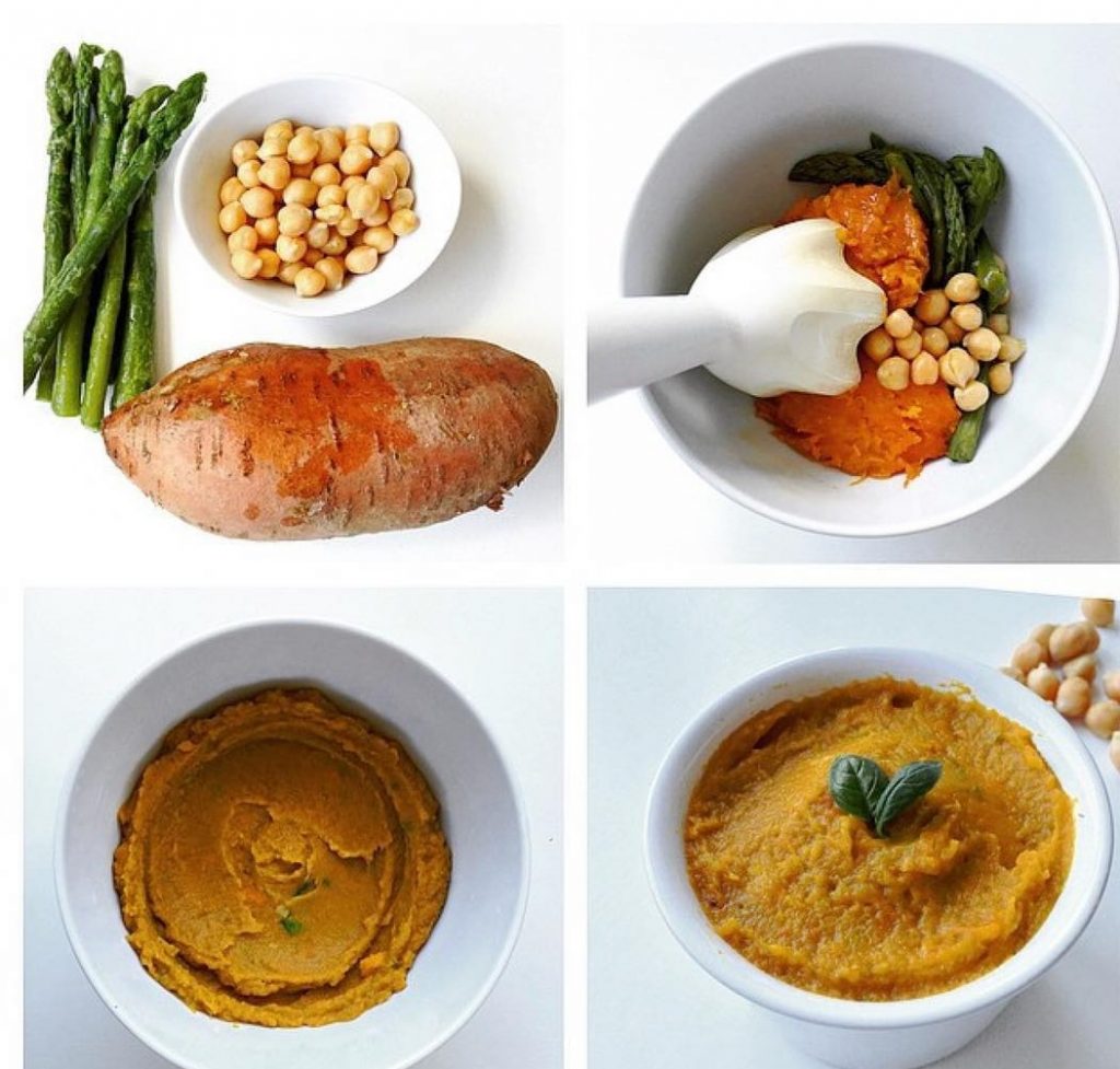 Kuşkonmaz, Nohut ve Patates Püresi Tarifi